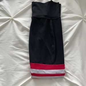 Bombshell Sportswear leggings in black/red/white